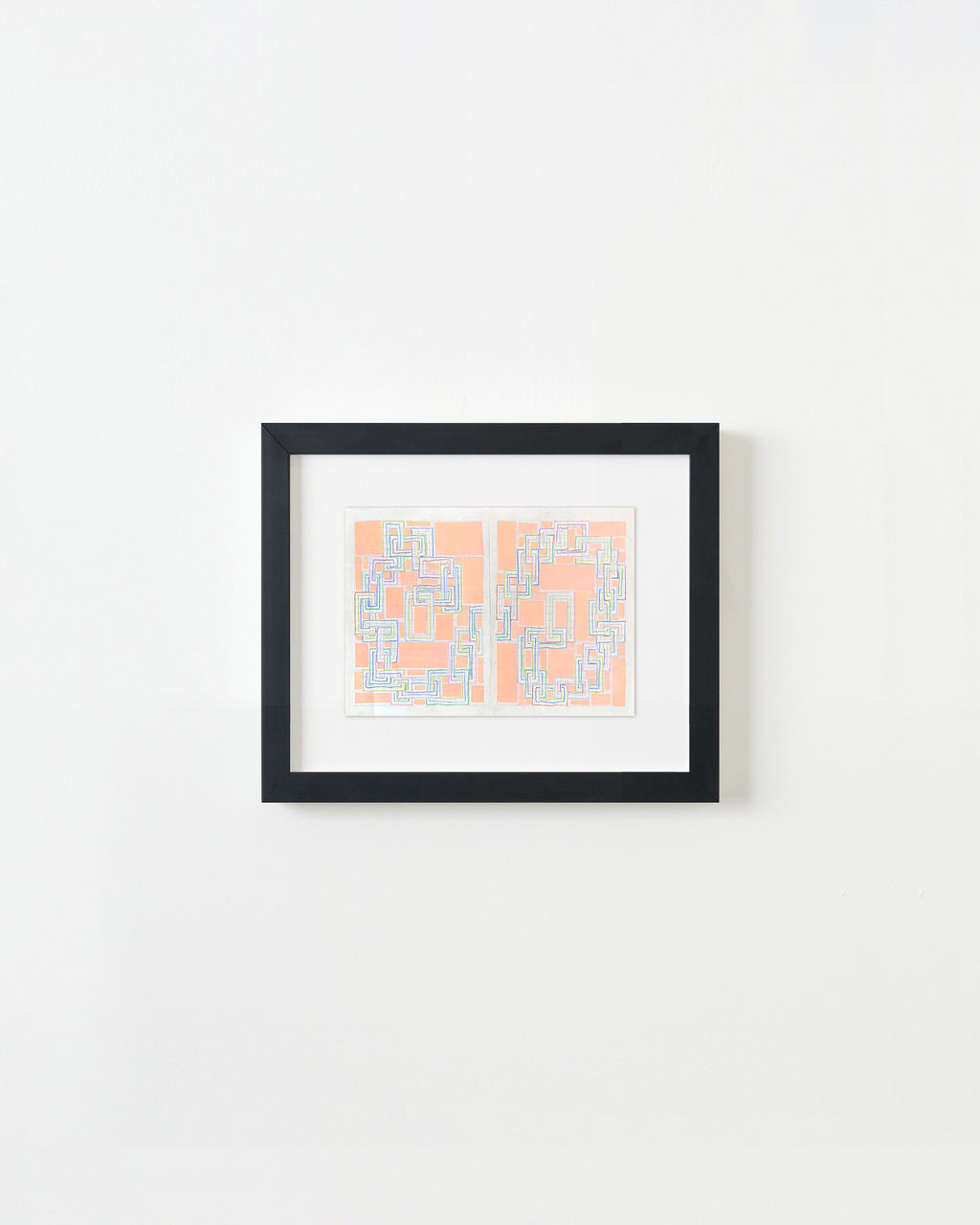 Drawing by Devon Reina titled "Figure 8 Fold (Sketchbook Series)" - 4.