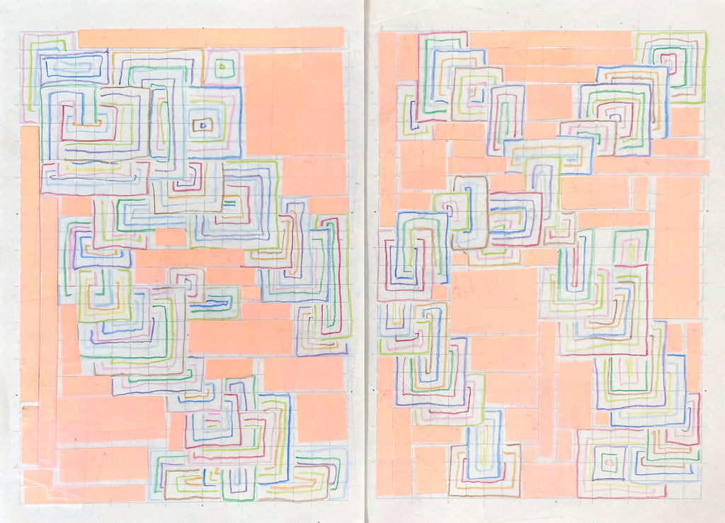 Drawing by Devon Reina titled "FtFtFtFt (Sketchbook Series)" - 2.