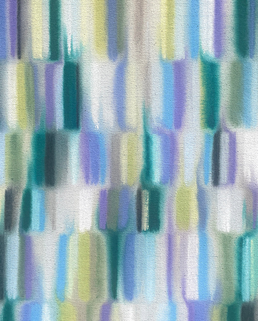 Painting by Devon Reina titled "God Bless the Grass" - 3.