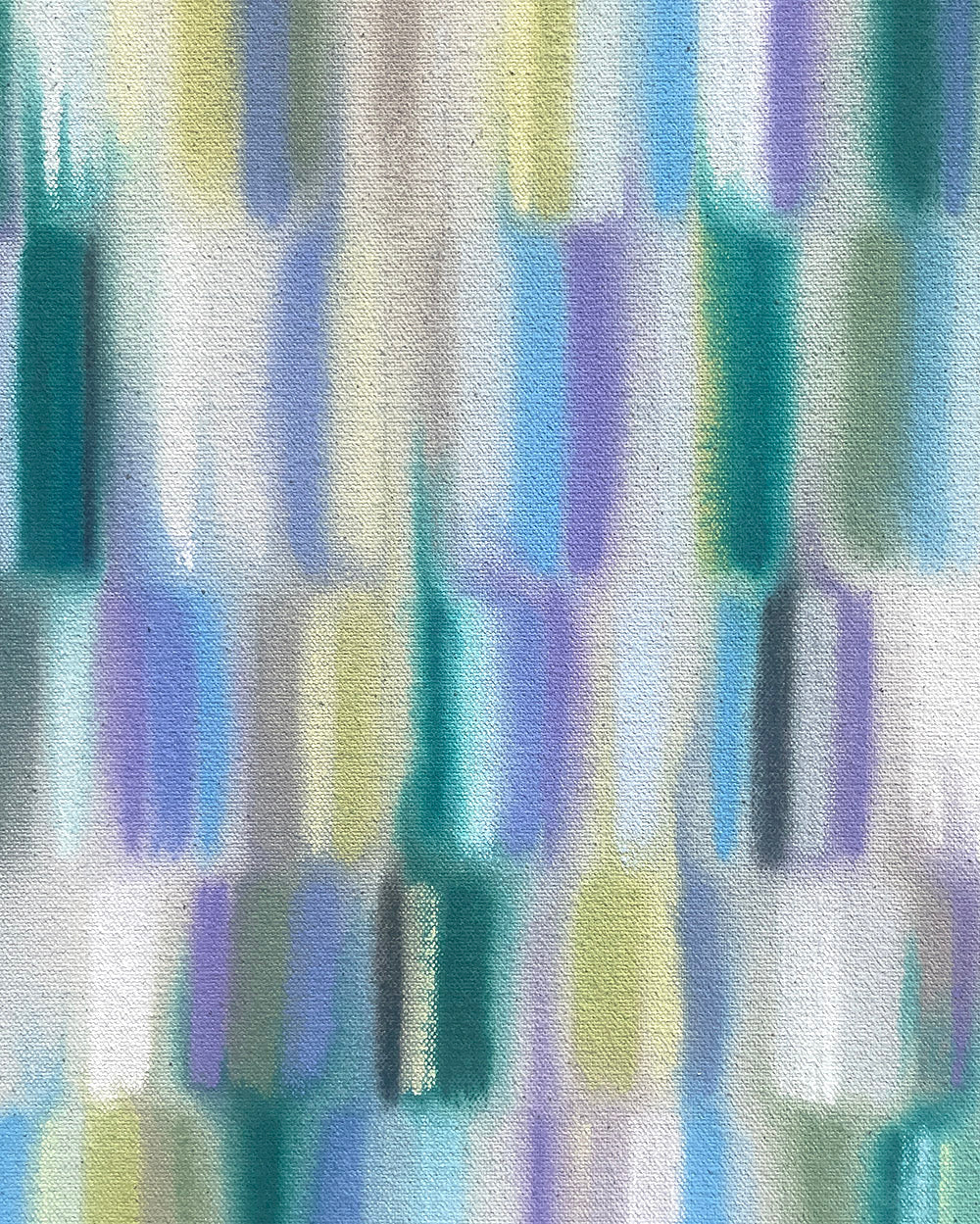 Painting by Devon Reina titled "God Bless the Grass" - 4.