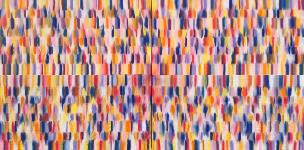 Painting by Devon Reina titled "Hot Osmosis" - 3.