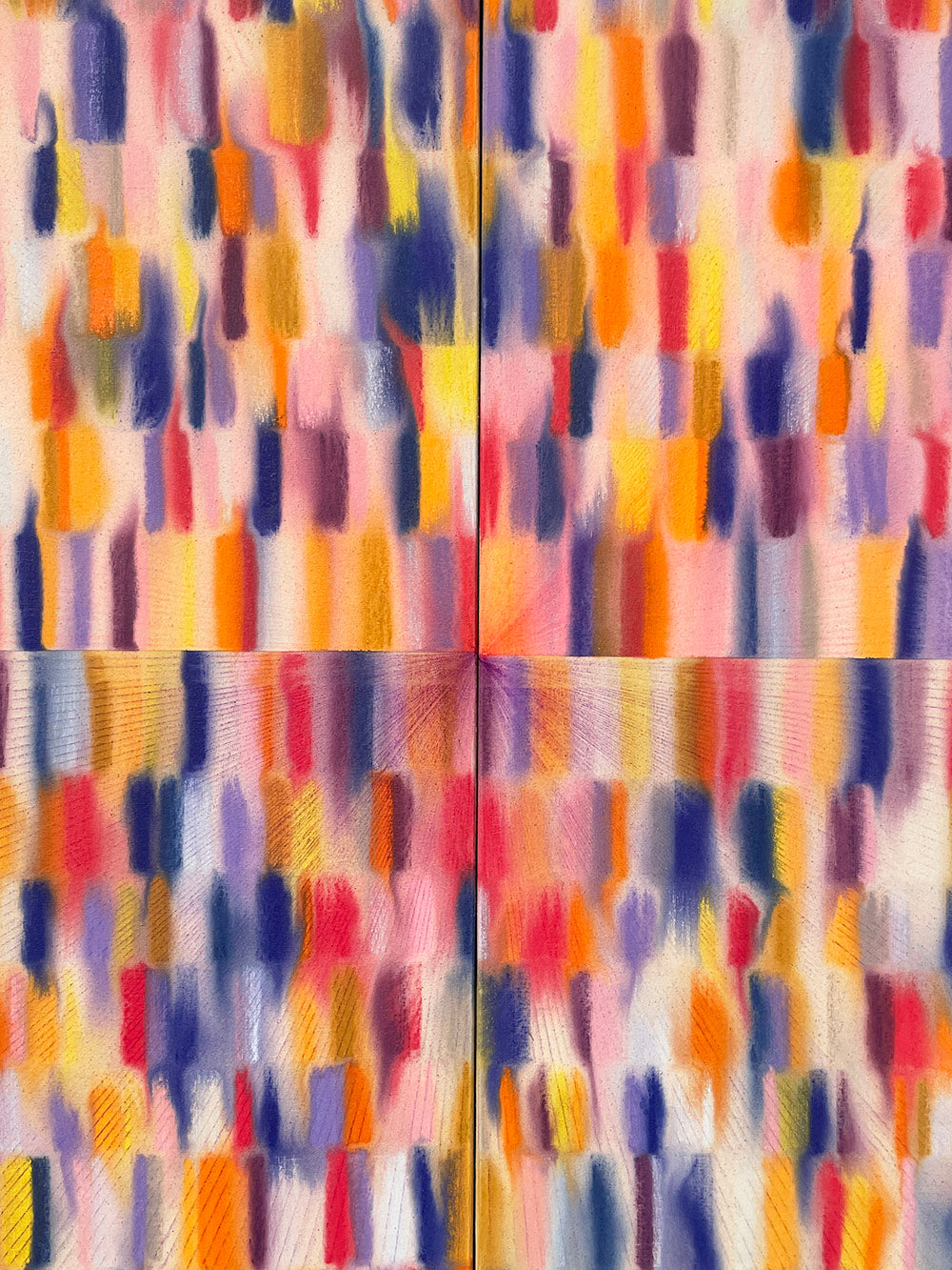 Painting by Devon Reina titled "Hot Osmosis" - 5.