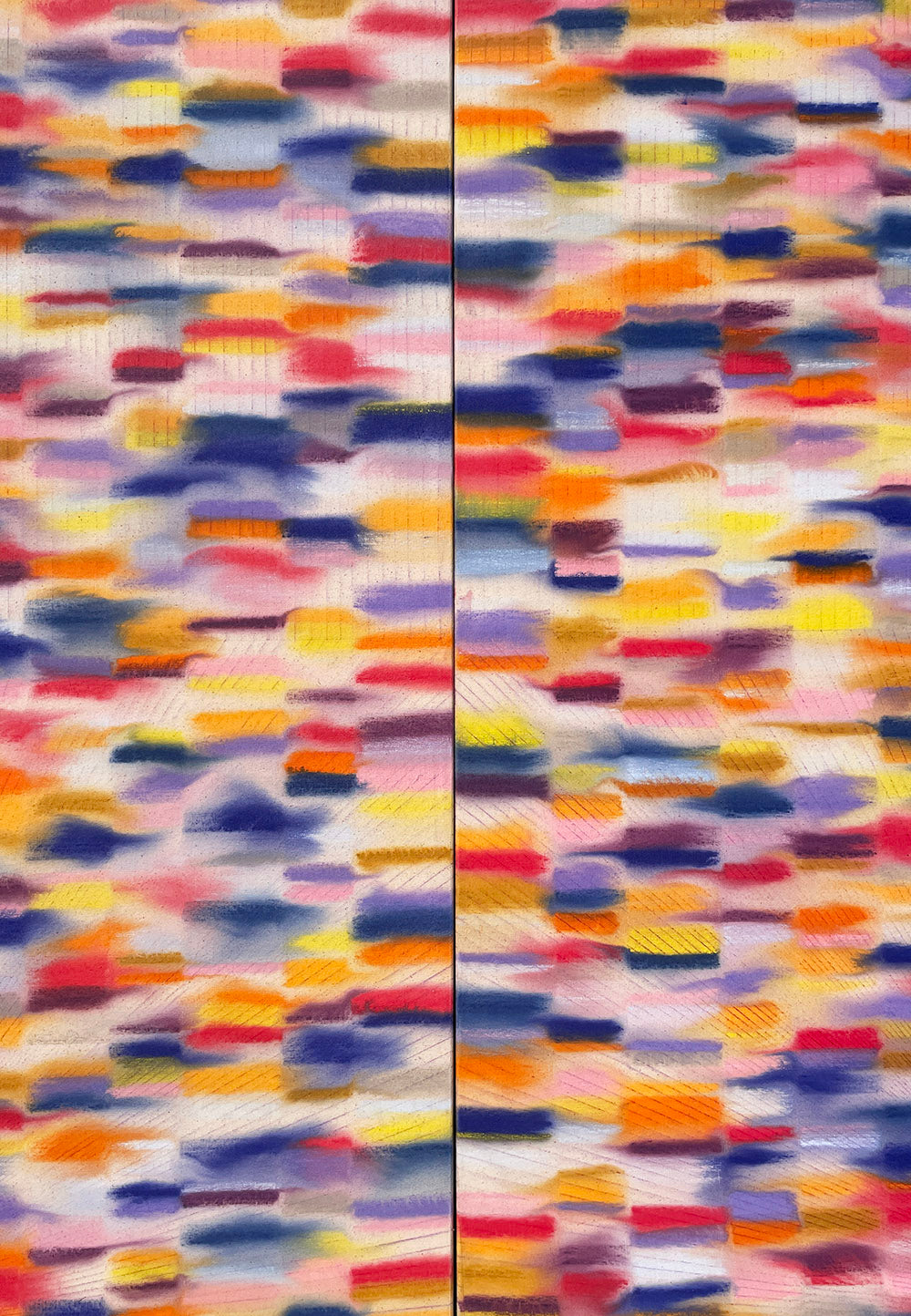 Painting by Devon Reina titled "Hot Osmosis" - 6.