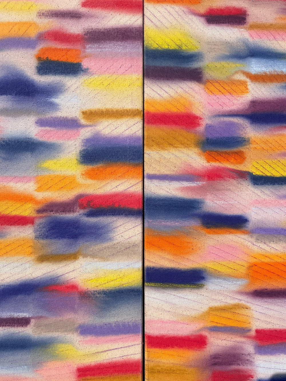 Painting by Devon Reina titled "Hot Osmosis" - 7.