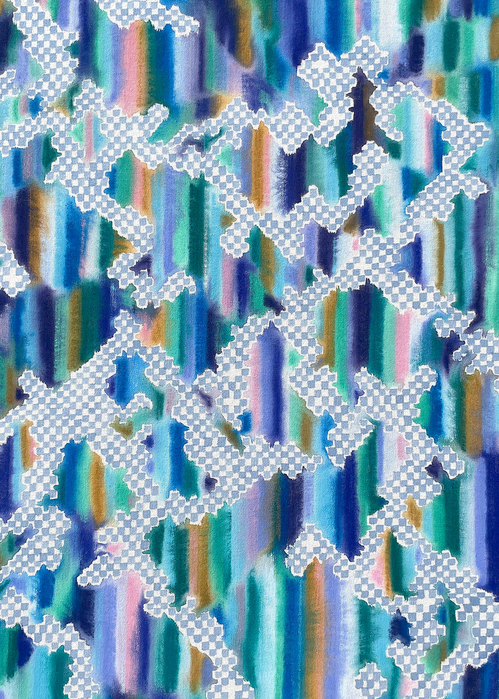 Painting by Devon Reina titled "Memories Live in a Mirrored Box" - 4.