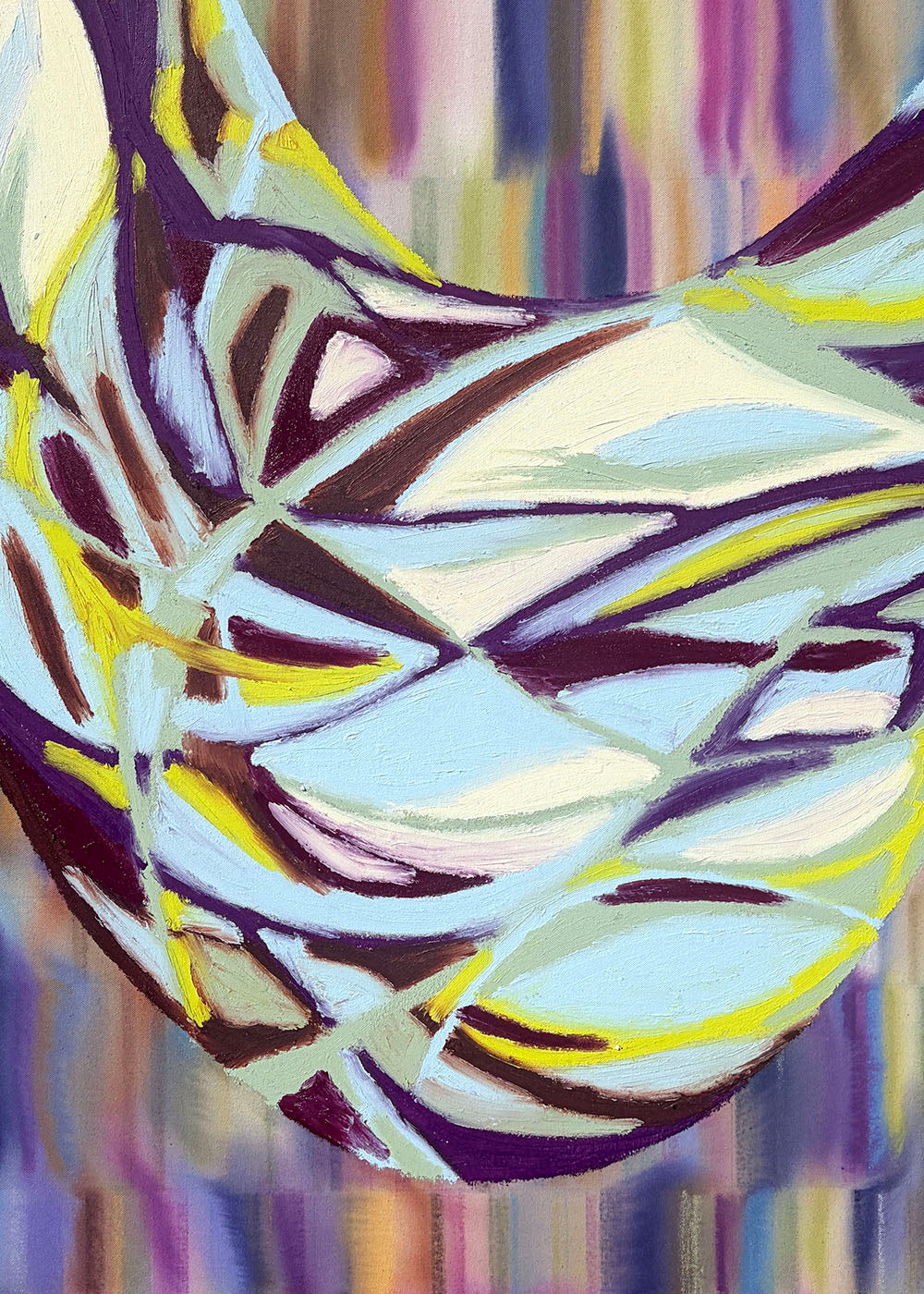 Painting by Devon Reina titled "Periphery Predilection" - 3.