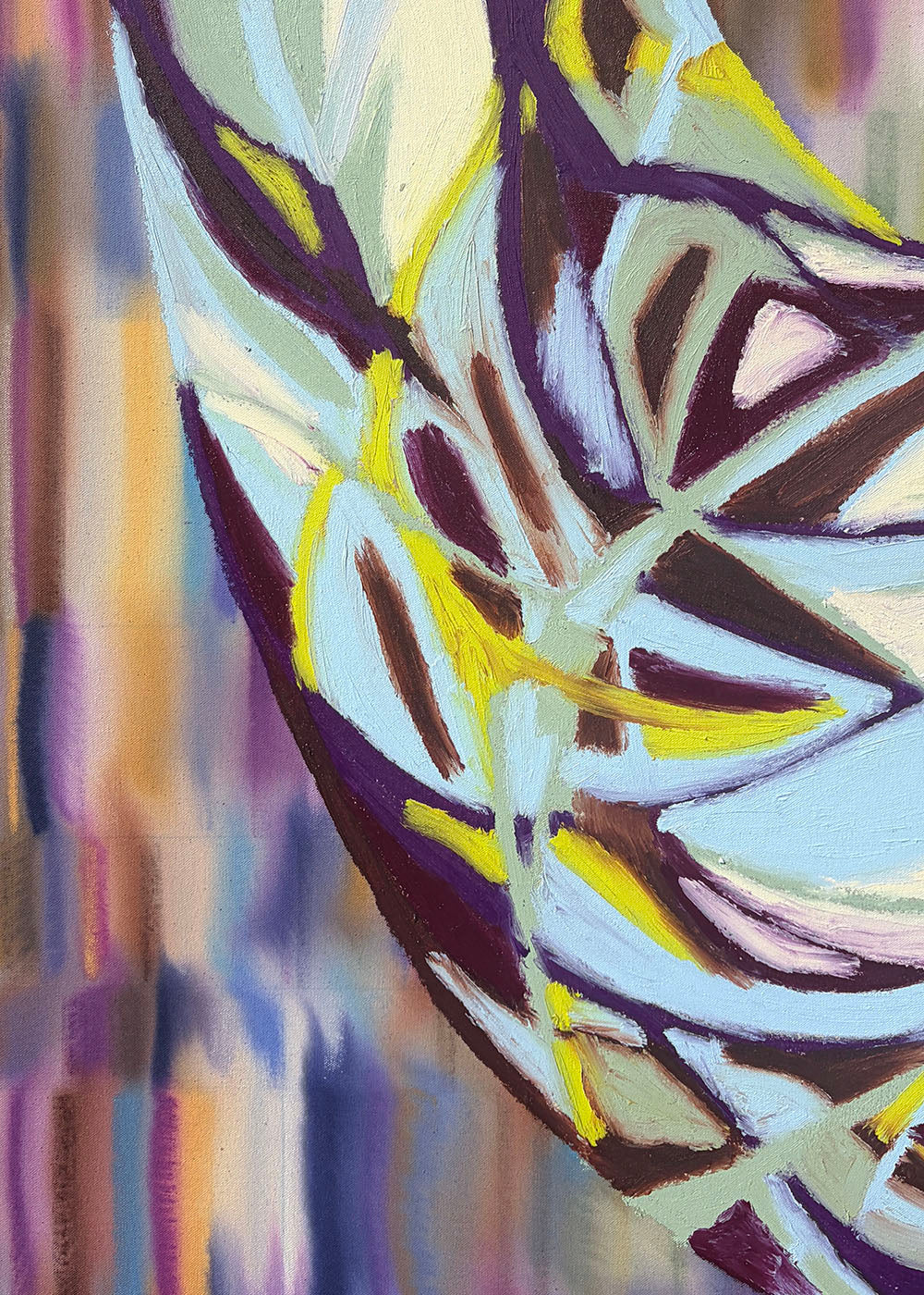 Painting by Devon Reina titled "Periphery Predilection" - 4.