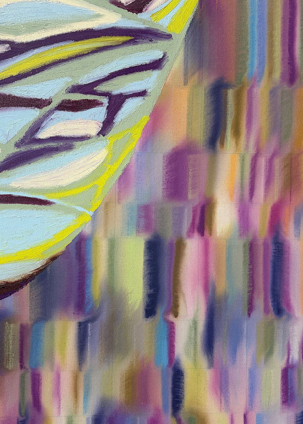 Painting by Devon Reina titled "Periphery Predilection" - 5.