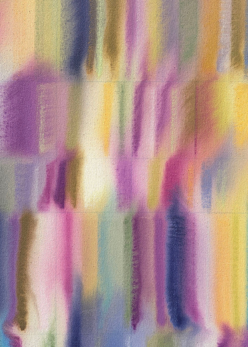 Painting by Devon Reina titled "Periphery Predilection" - 6.