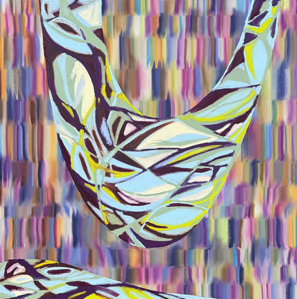 Painting by Devon Reina titled "Periphery Predilection" - 2.