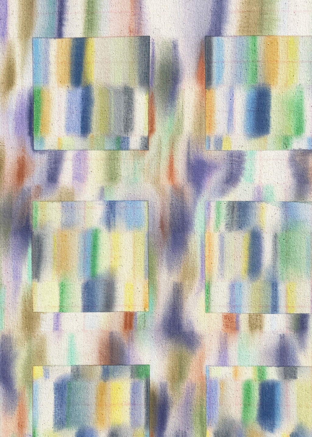 Painting by Devon Reina titled "Sapphirine Window" - 3.