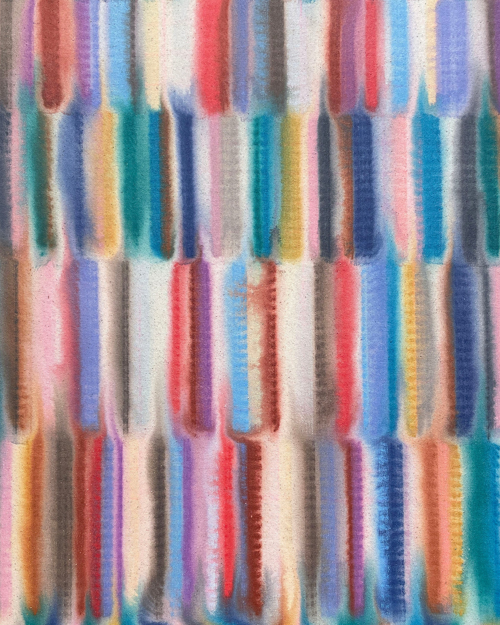 Painting by Devon Reina titled "Vermillion Quill" - 4.