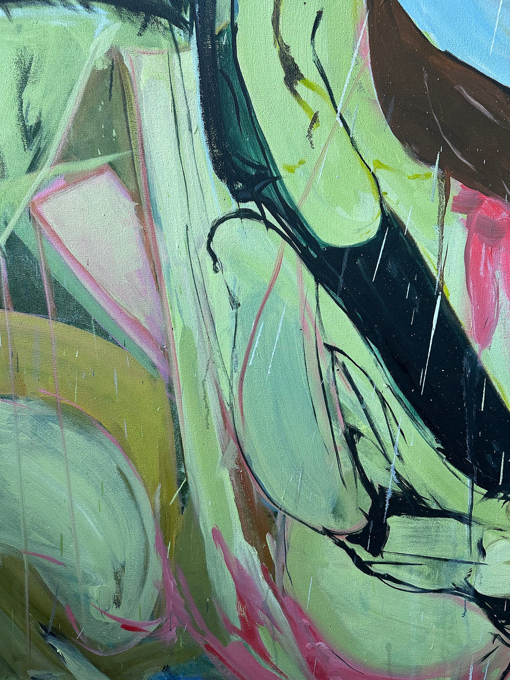 Painting by Diana Delgado titled "For Us" - 3.
