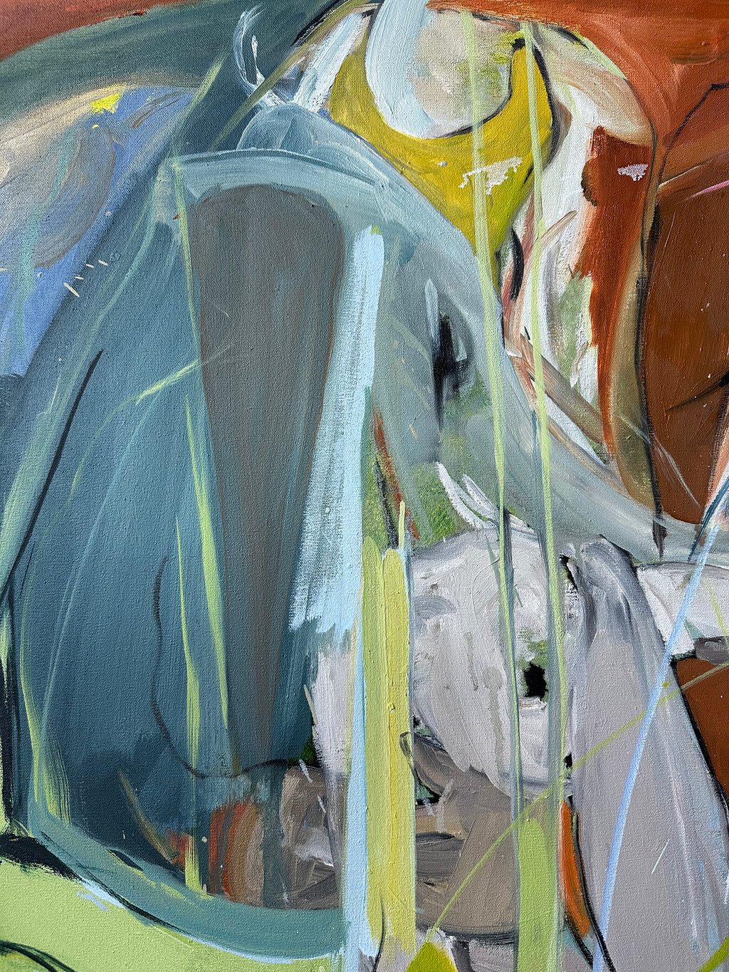 Painting by Diana Delgado titled "For Us" - 7.