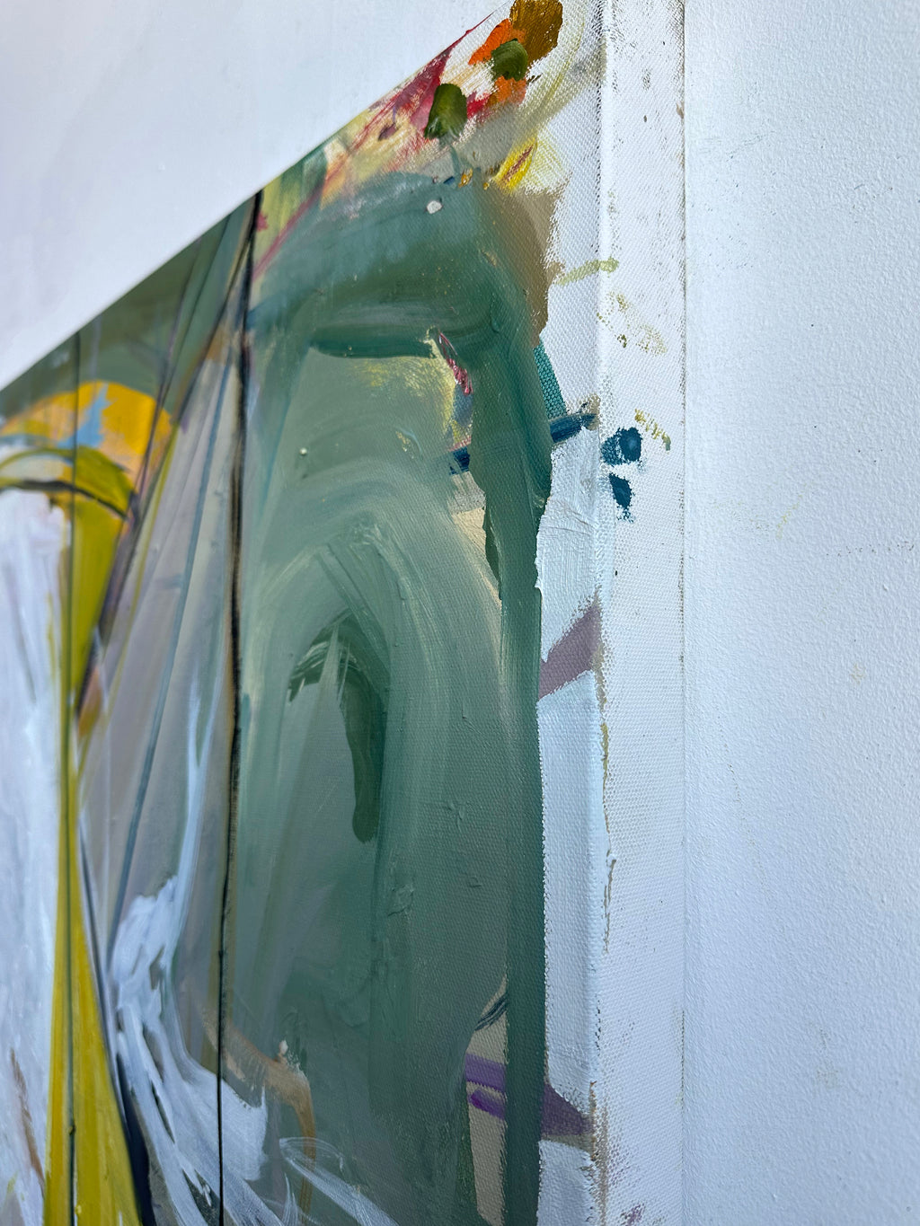 Painting by Diana Delgado titled "Hide and Seek" - 3.