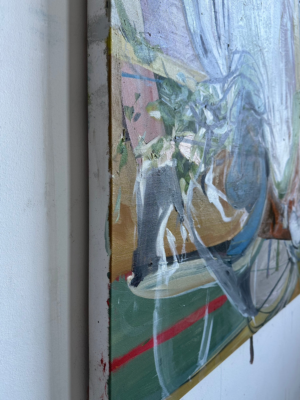 Painting by Diana Delgado titled "Hide and Seek" - 4.