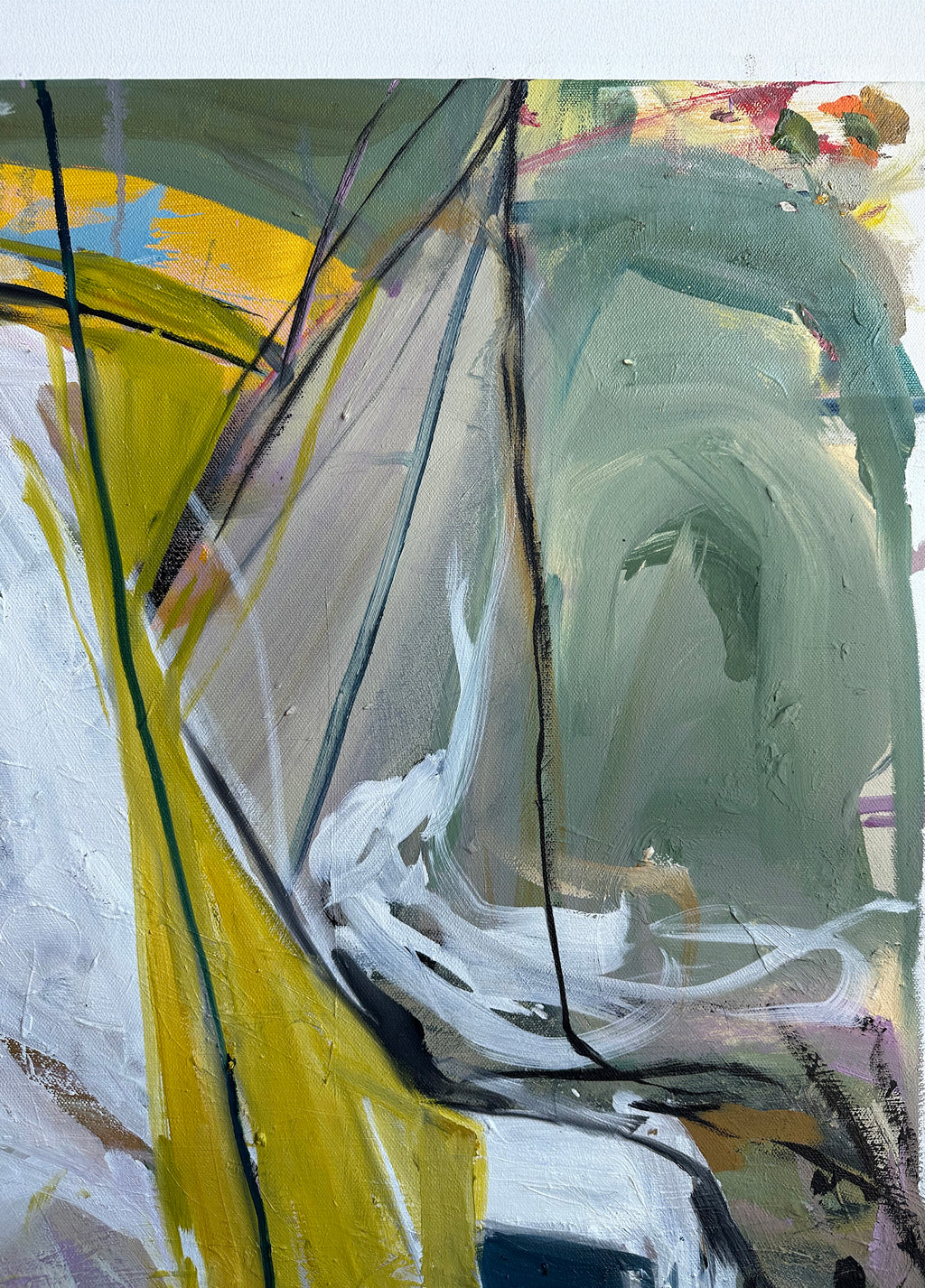 Painting by Diana Delgado titled "Hide and Seek" - 6.