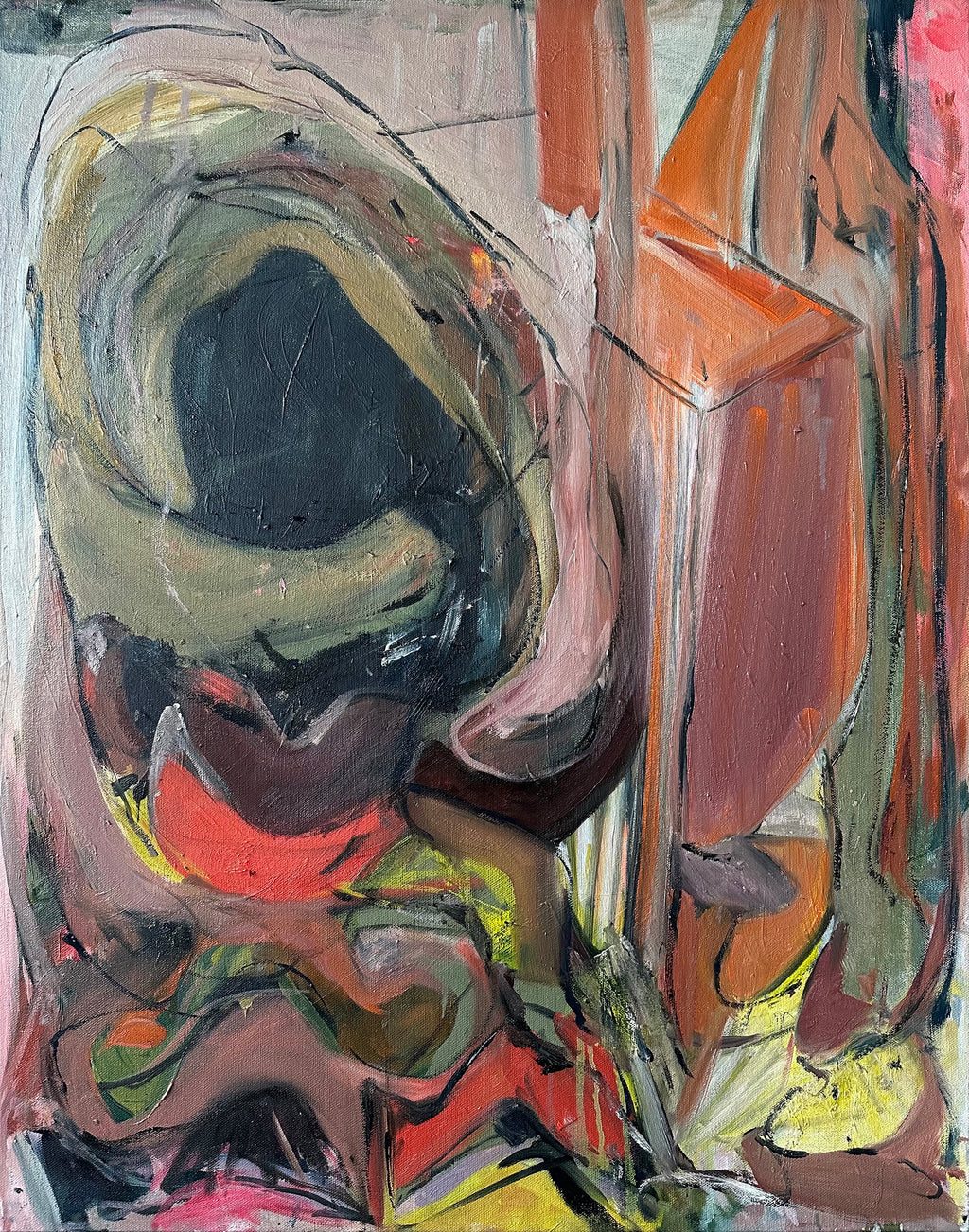Painting by Diana Delgado titled "Hold You (On the Inside)" - 2.