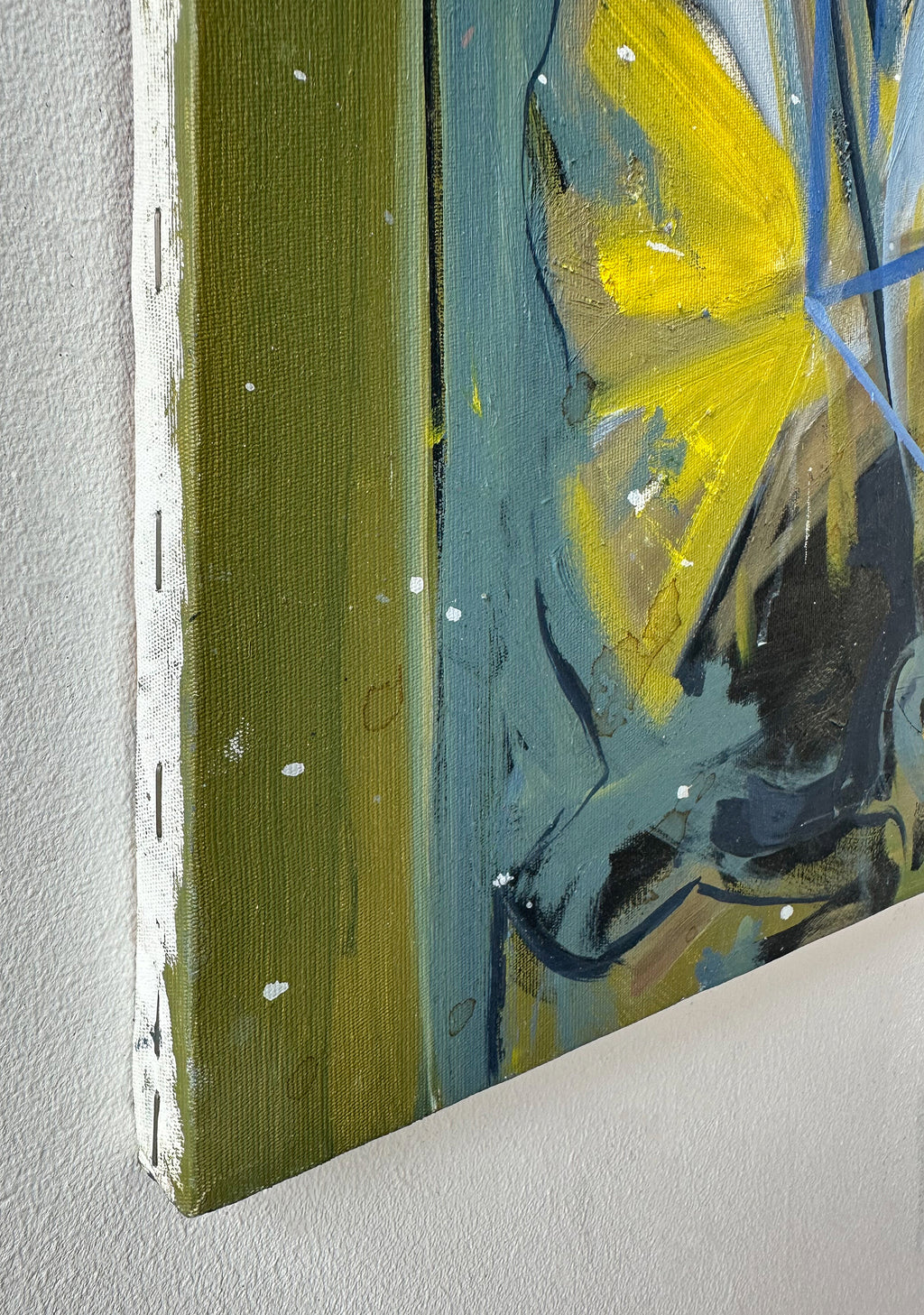 Painting by Diana Delgado titled "Interiors with Balloons (Dark)" - 4.