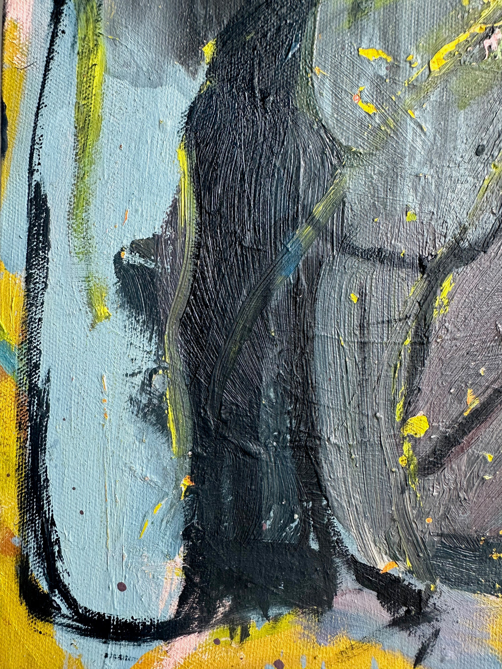 Painting by Diana Delgado titled "Panda" - 5.