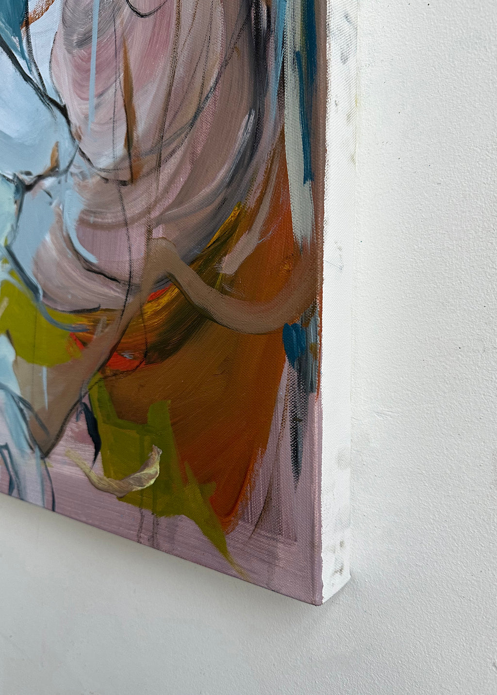 Painting by Diana Delgado titled "Touch Noses" - 3.