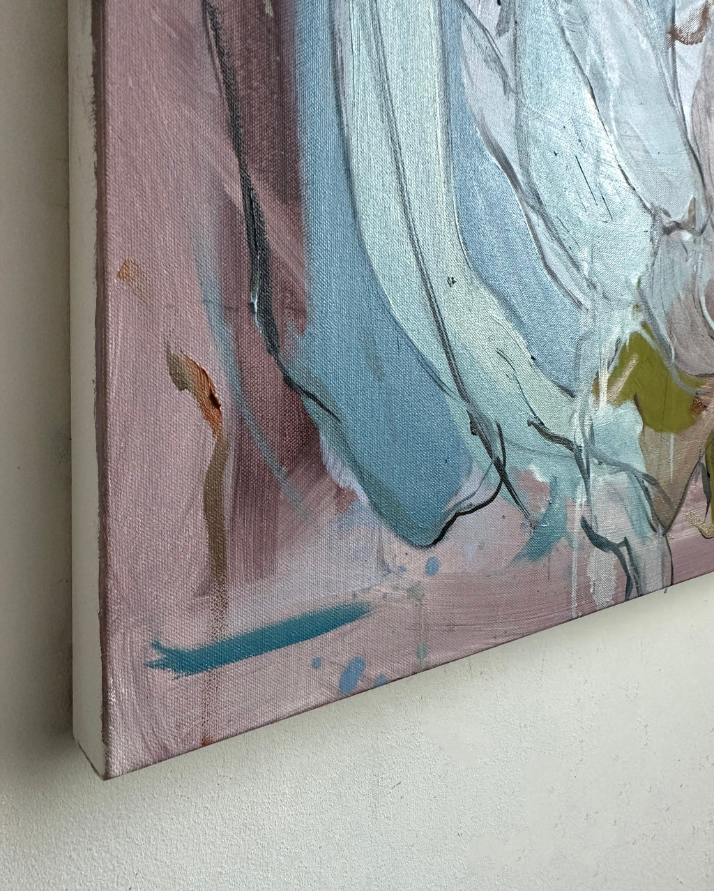 Painting by Diana Delgado titled "Touch Noses" - 4.