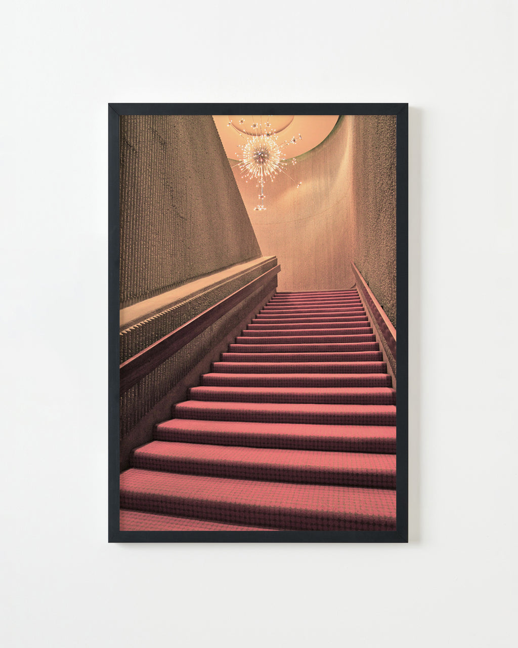 Photography by Dolly Faibyshev titled "Chandelier Staircase" - 3.
