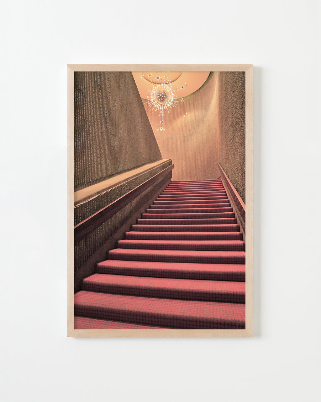 Photography by Dolly Faibyshev titled "Chandelier Staircase" - 4.