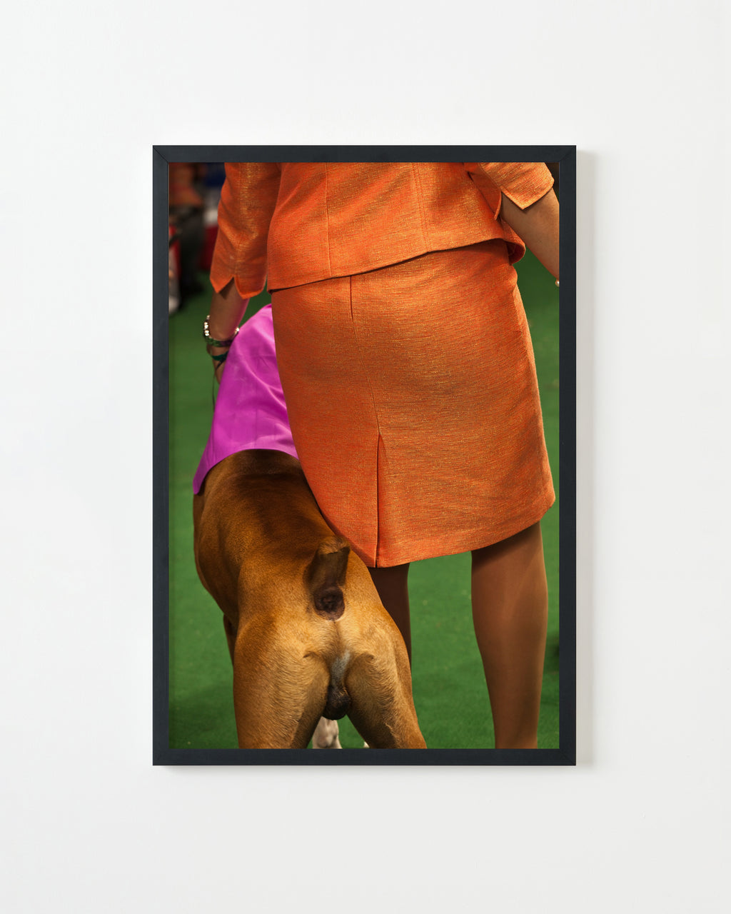 Photography by Dolly Faibyshev titled "Orange Lady and Boxer" - 3.