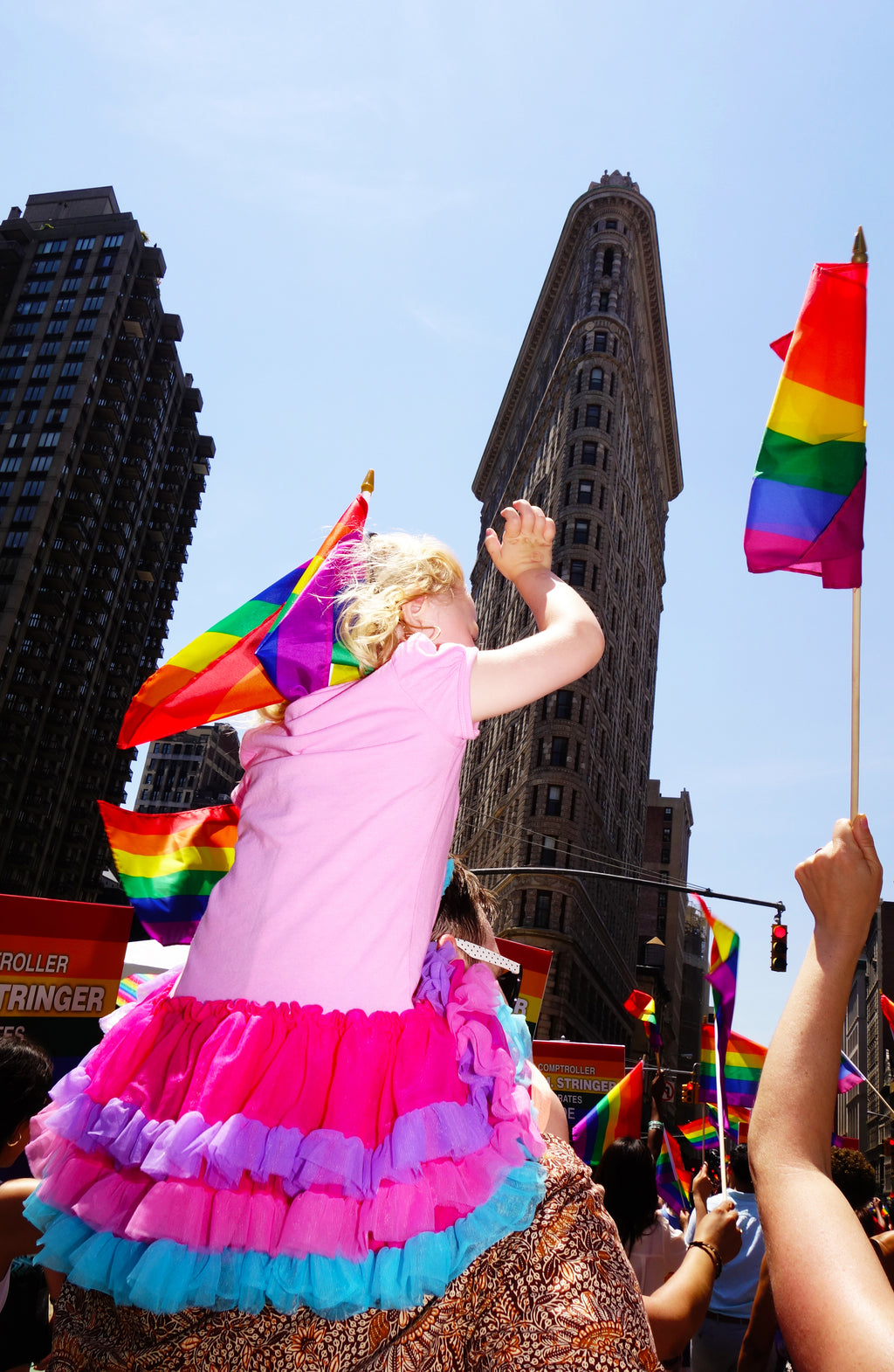 Photography by Dolly Faibyshev titled "Pride Parade, Flatiron" - 2.