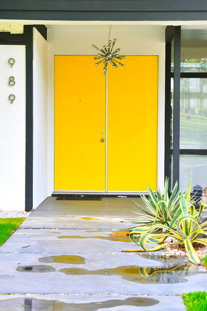 Photography by Dolly Faibyshev titled "Yellow Doors with Sputnik" - 2.