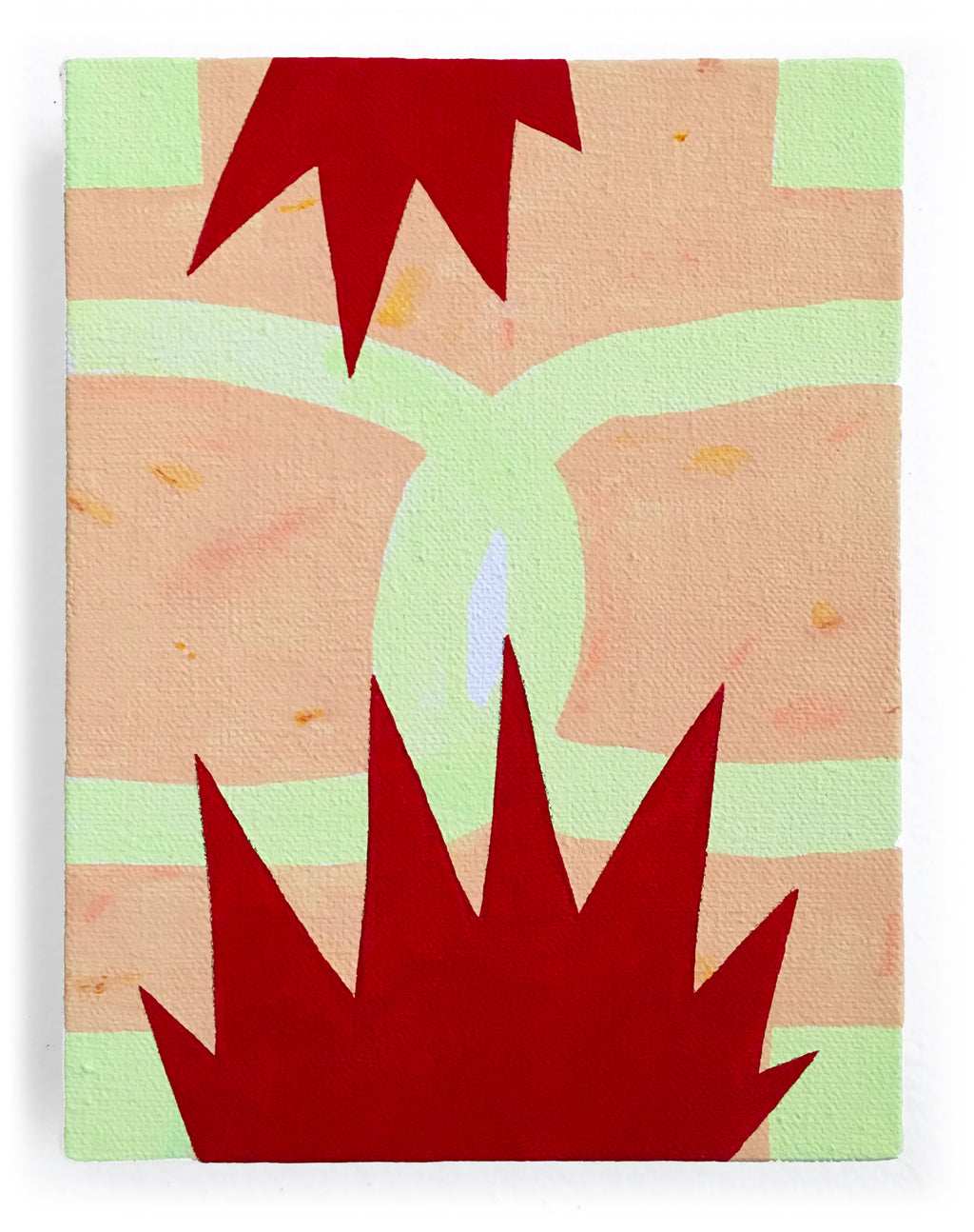 Painting by Jessica Simorte titled "Double Direct" - 2.