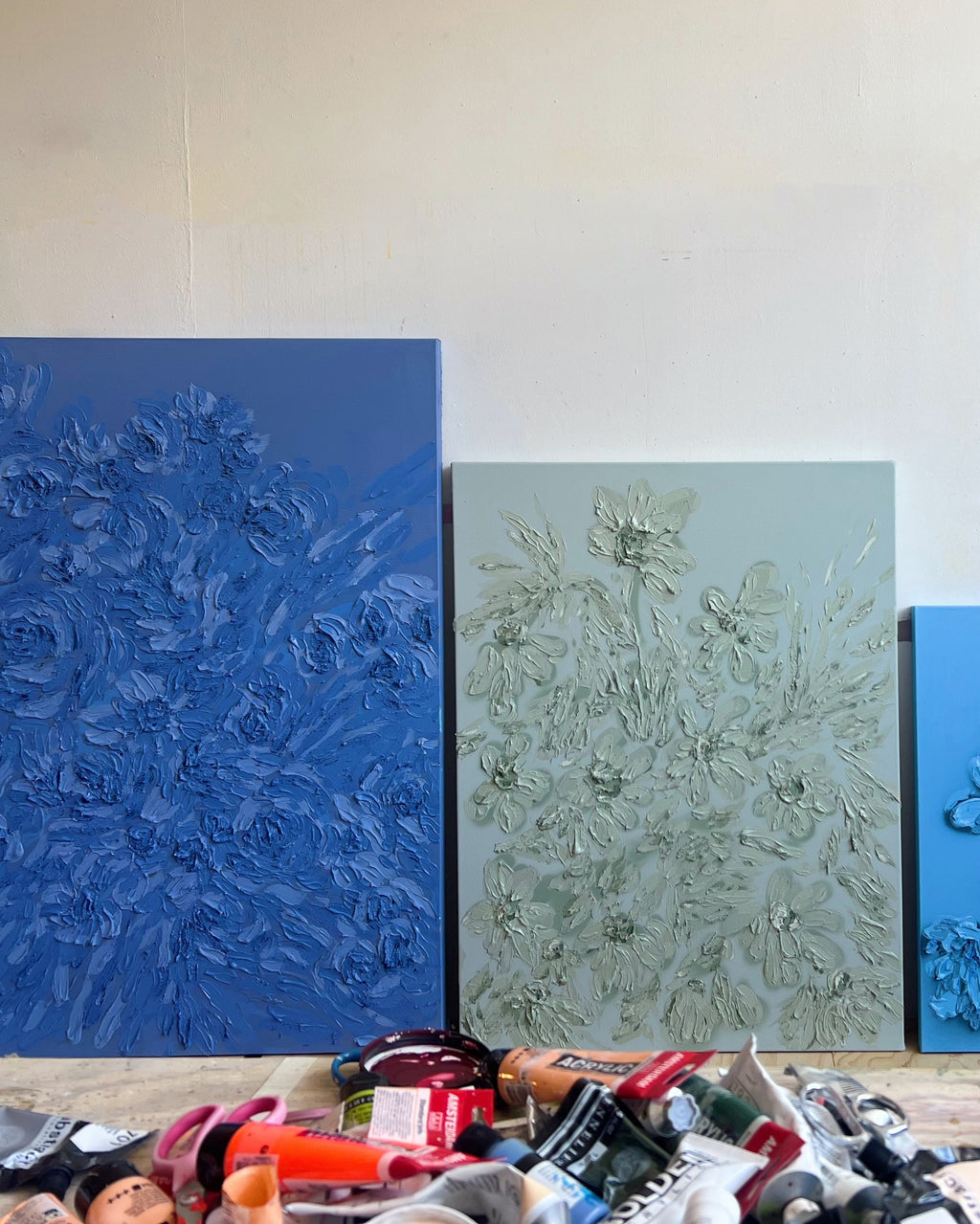 Painting by Erin Lynn Welsh titled "Monochromatic 20" - 6.