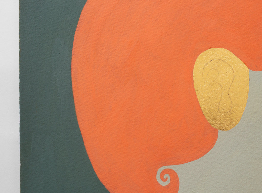 Painting by Rachel Levit Ruiz titled "Ear" - 3.