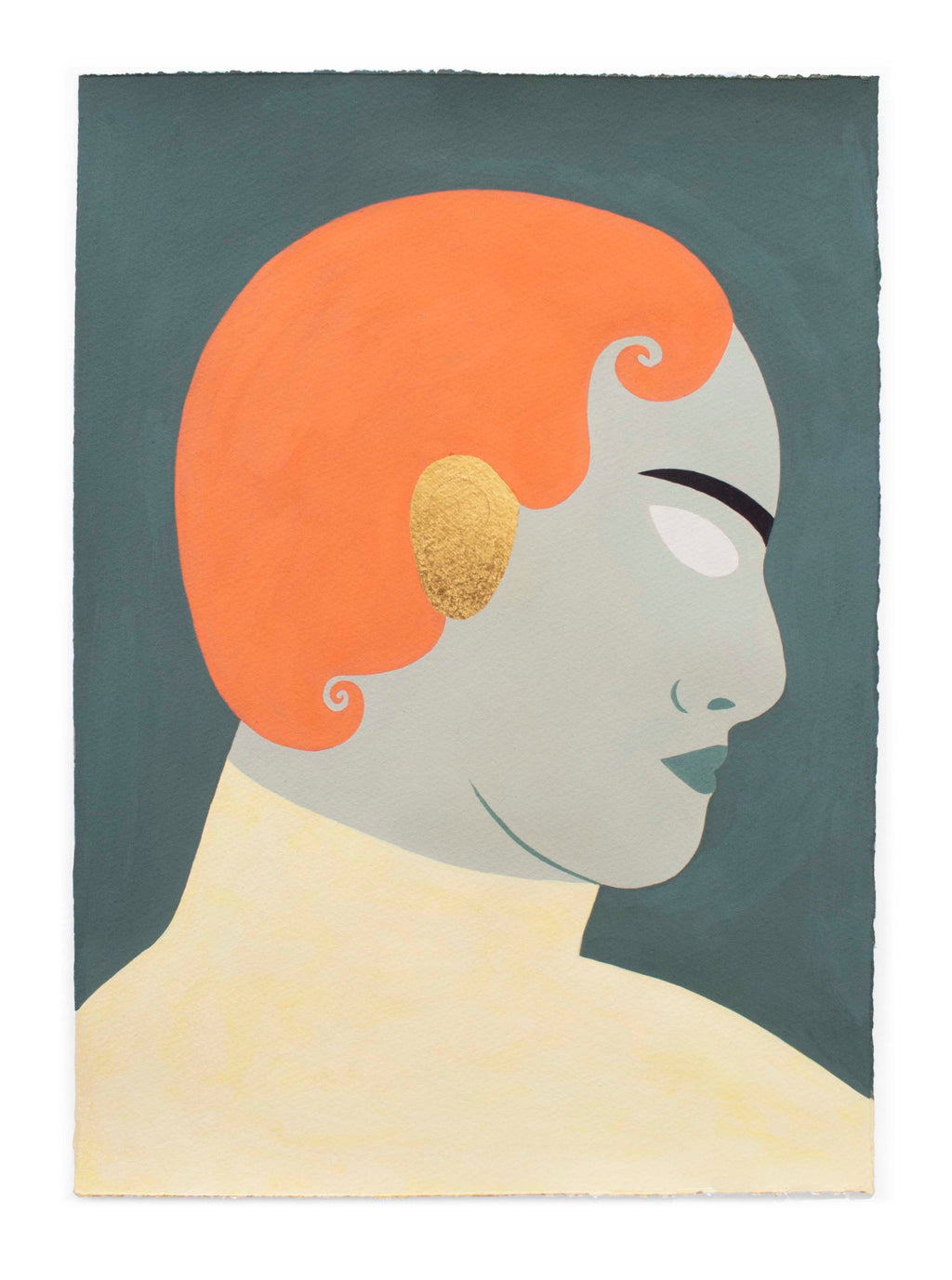 Painting by Rachel Levit Ruiz titled "Ear" - 2.