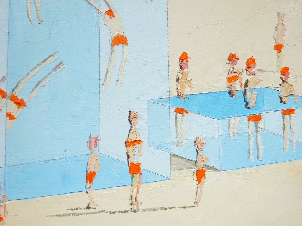 Painting by Eddie K titled "Pools B47-48" - 3.