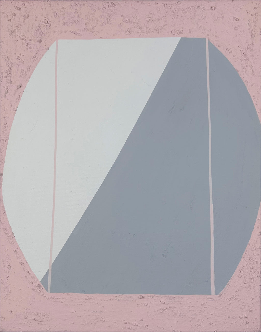 Painting by Eddie Perrote titled "PinkGrey666" - 2.