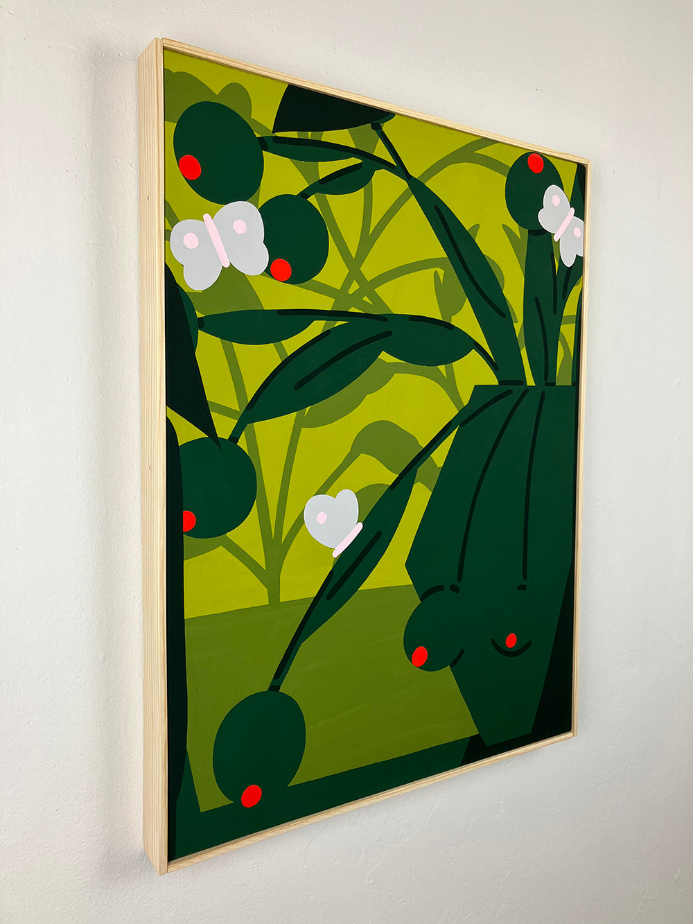 Painting by Eddie Perrote titled "Butterflies" - 3.