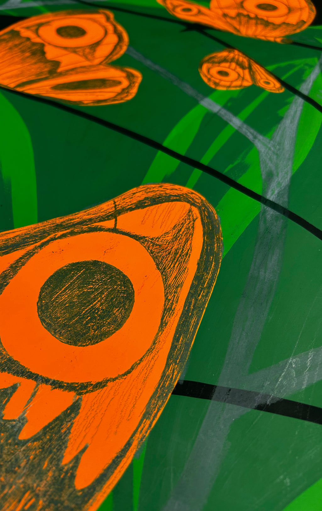 Painting by Eddie Perrote titled "Gathering" - 6.