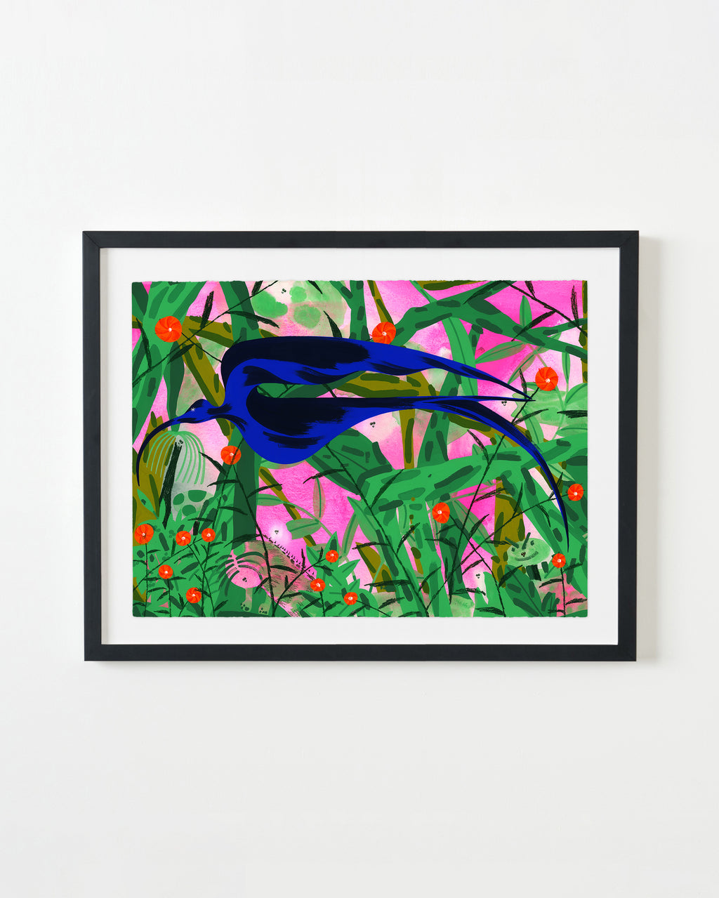 Painting by Eddie Perrote titled "Hummingbird" - 4.