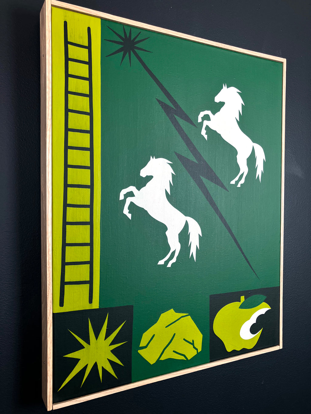 Painting by Eddie Perrote titled "Luck" - 3.