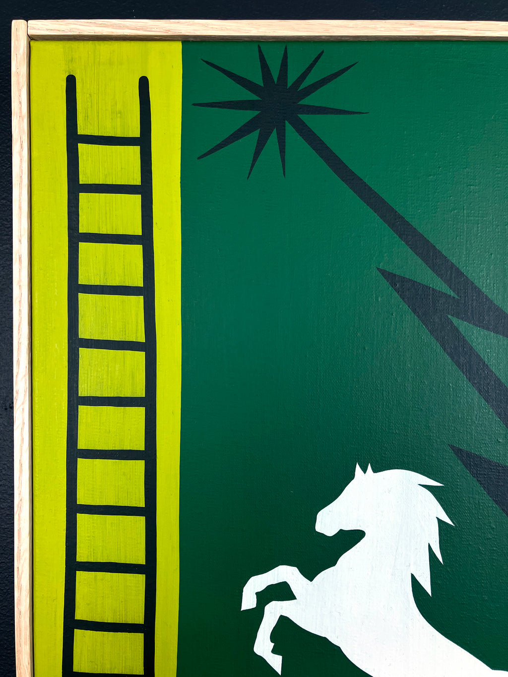 Painting by Eddie Perrote titled "Luck" - 5.