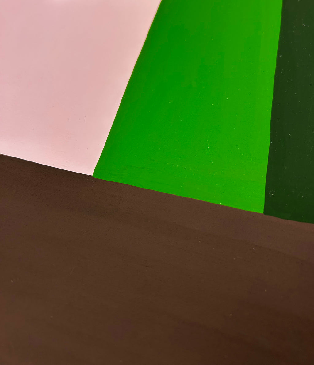 Painting by Eddie Perrote titled "Mahogany Woodgrain" - 6.