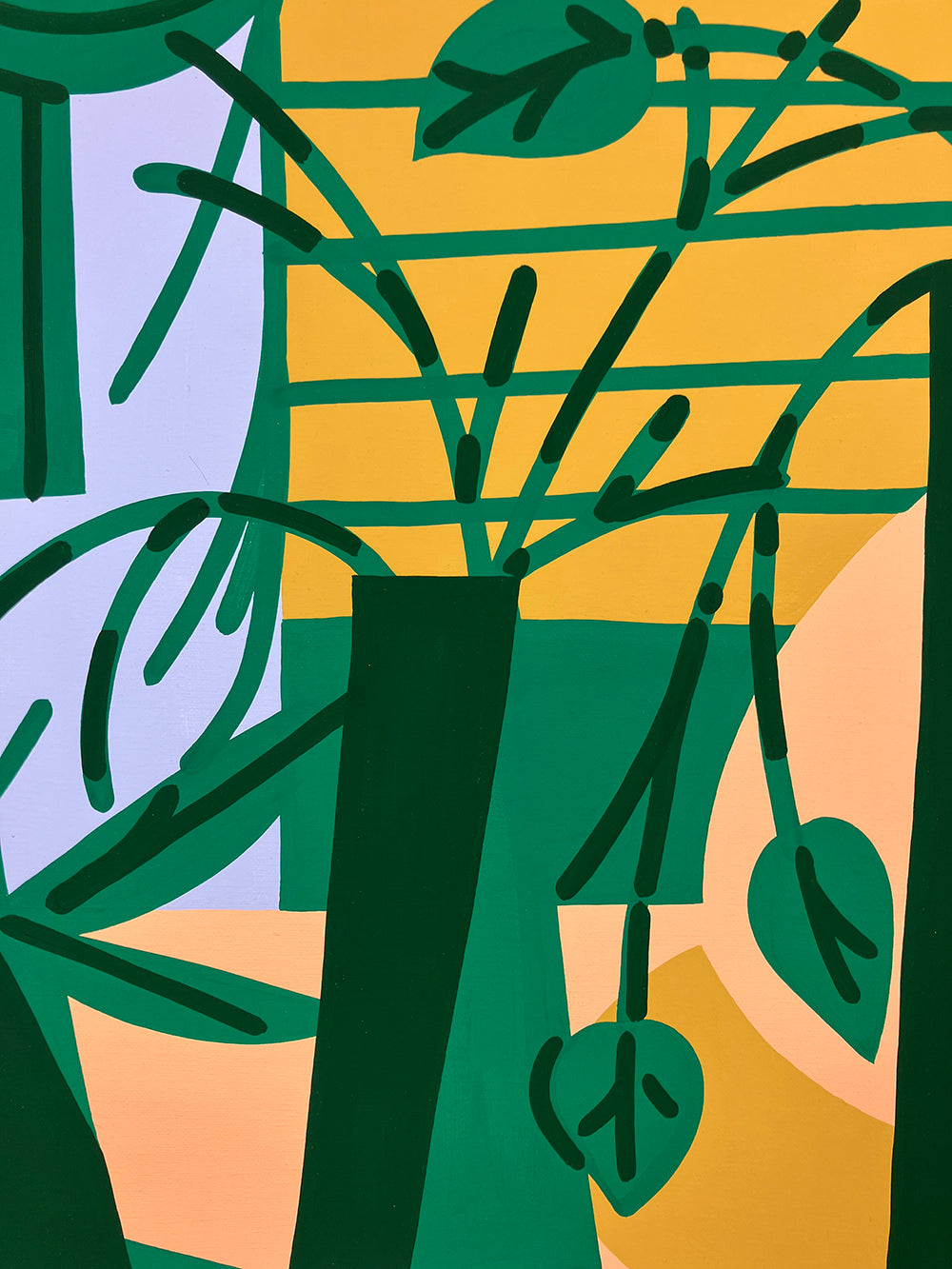 Painting by Eddie Perrote titled "Meditation 102" - 4.