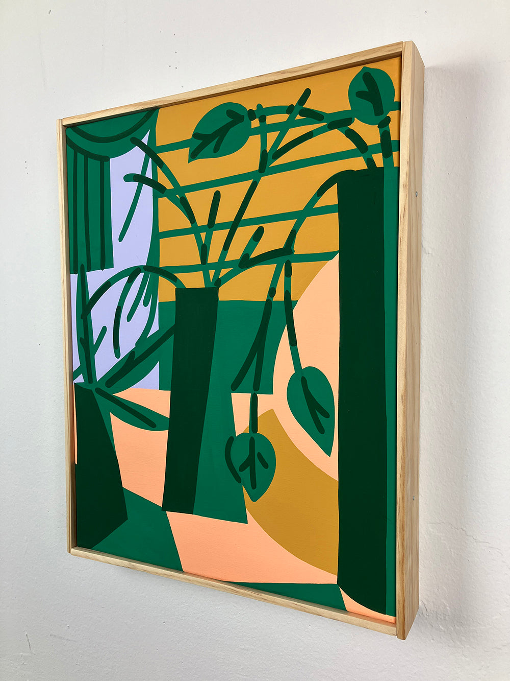 Painting by Eddie Perrote titled "Meditation 102" - 5.
