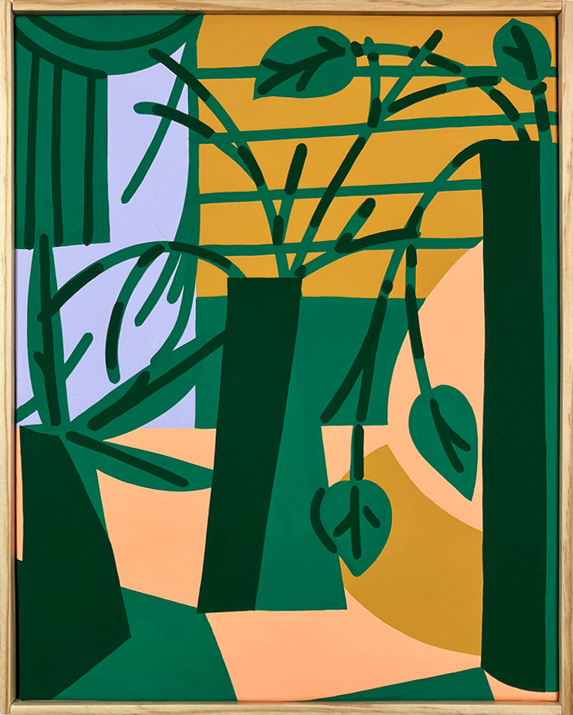 Painting by Eddie Perrote titled "Meditation 102" - 2.