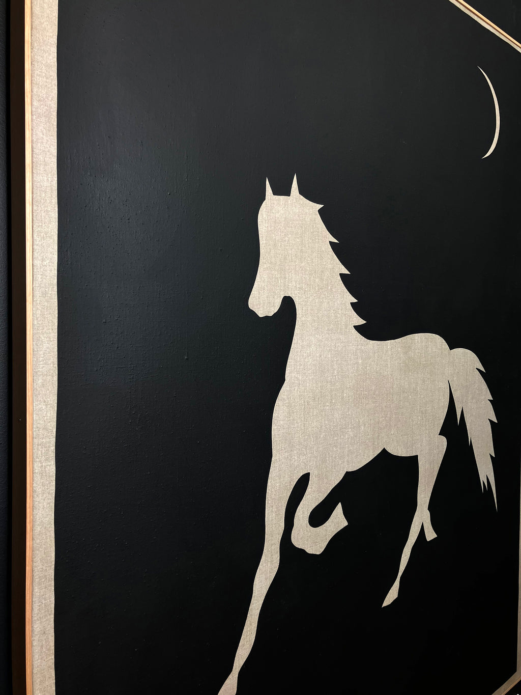 Painting by Eddie Perrote titled "Moonsong of Grief" - 3.
