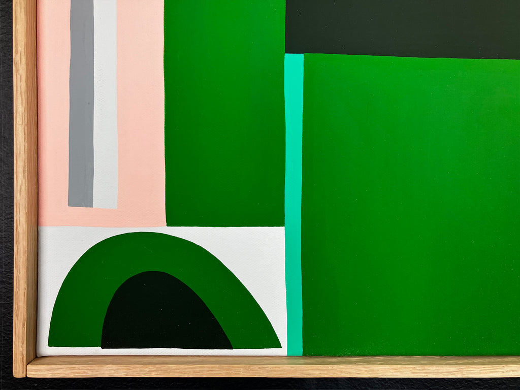 Painting by Eddie Perrote titled "Plinth" - 5.