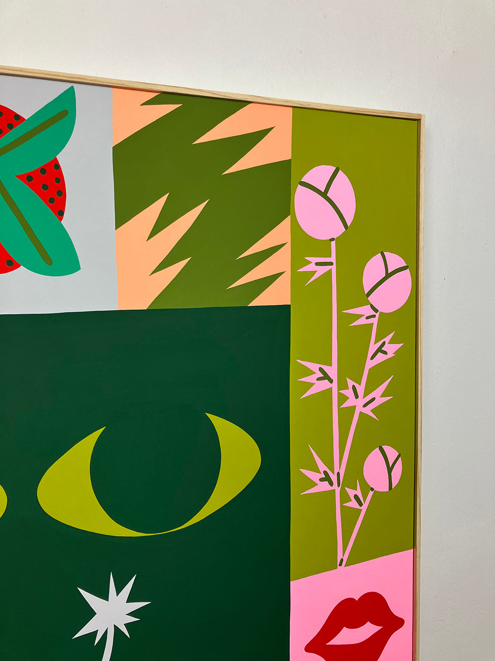 Painting by Eddie Perrote titled "Quilt of Dreams" - 8.