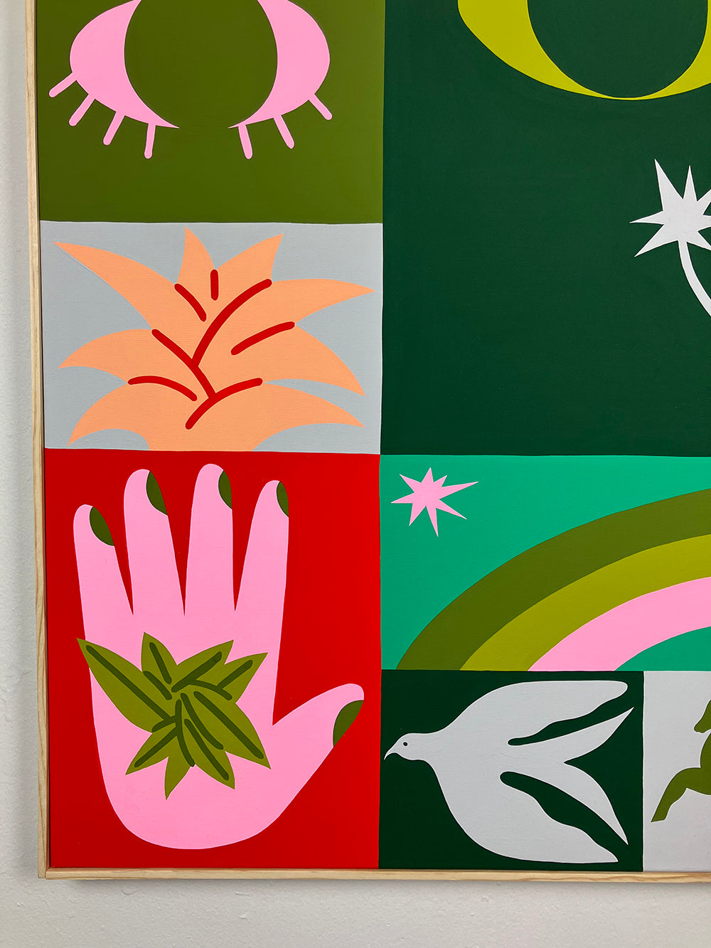 Painting by Eddie Perrote titled "Quilt of Dreams" - 6.